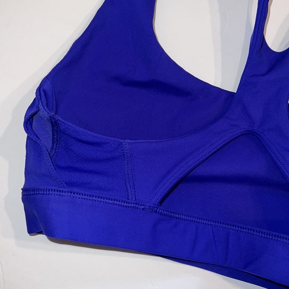 Athleta XS sports bra pullover no pads racerback breathable unlined purple - Picture 7 of 7